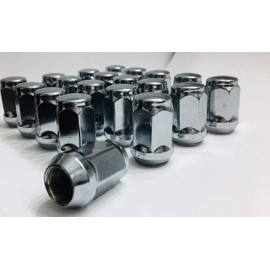 20 Pieces of Closed End Bulge Acorn Lug Nuts - 5 splines - Cone Seat - 19mm Hex (14 X 1.50)