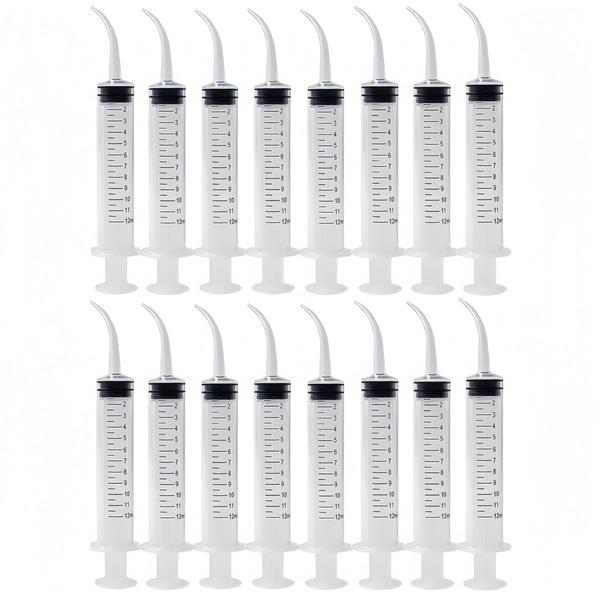 HJYDGJ Plastic Curved Tip Syringes Irrigation Syringe, With Curved Tip