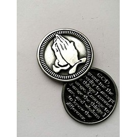 Praying Hands ~ Serenity Prayer ~ Pocket Token