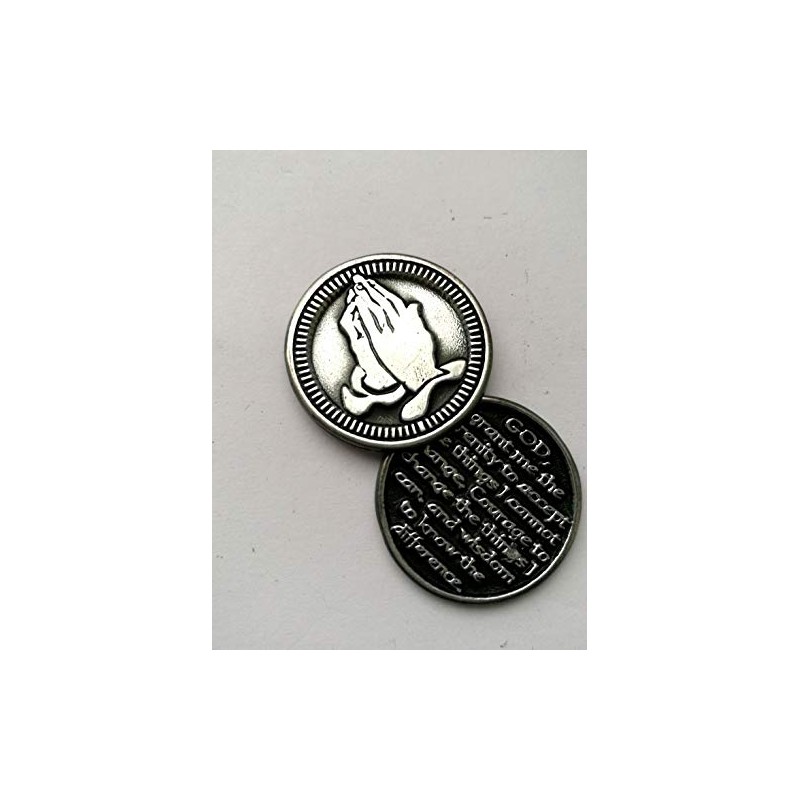 Praying Hands ~ Serenity Prayer ~ Pocket Token