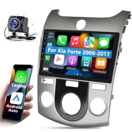 Podofo Car Radio Stereo for Kia Forte 2009 2010 2011 2012 2013 2014 2015 2016 2017 9" Audio Receivers with Apple CarPlay Android Auto HiFi, WiFi, GPS Navigation, RDS/FM Radio, Bluetooth, Backup Camera