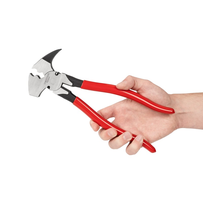 TEKTON 10-1/2 Inch Fencing Pliers | PSP10010, Red