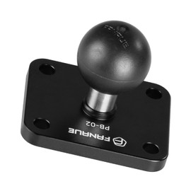 FANAUE 1" Ball Base Aluminum Alloy Mounting Base RAM Mount Compatible with AMPS Standard Hole Placement for Various Mobile Devices, Navigation Equipment, Communication Equipment, Car Accessories