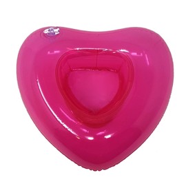Inflatable Drink Holder - Holds Cups, Cans or Water Bottles! [Heart]