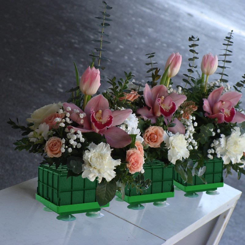 Cage Floral Foam for Flowers Square Foam Cage Holder for