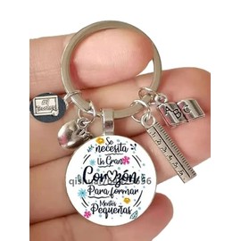 Llavero Regalo Para Maestra Profesora Preescolar Educadora Profesor Enseñanza Educación Docencia