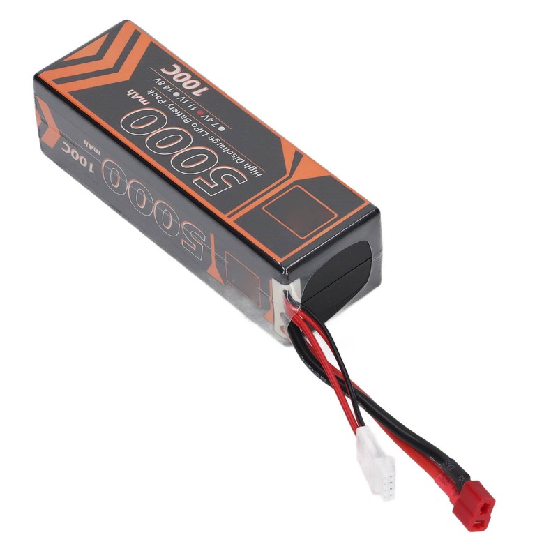11.1V 5000mAh 100C 3S LiPo Battery with T Shaped Red