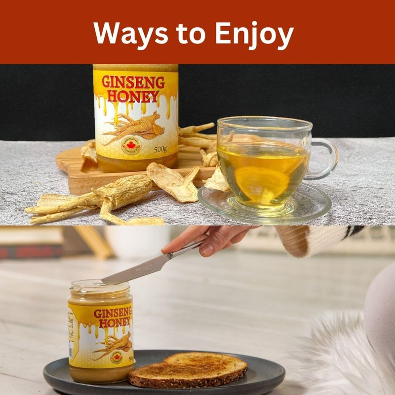 Canadian Vita Original Ginseng Honey - Unique Creamy Blend of
