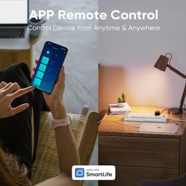 Smart Power Strip, Yozisital Surge Protector with 6 Smart Outlets and 4 USB Ports, 5FT Flat Plug Extension Cord for Home Office