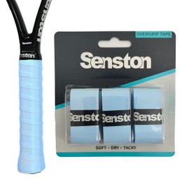 Senston テニス/バドミントン/スカッシュ用の3枚セットラケットグリップテープ - 滑り止め吸収オーバーグリップ