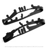 Areyourshop Headlight Lens Replacement Black Trim Gaskets for 2005-2013 C6