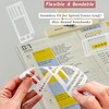 Handmade Flexible Record Template,3PC Stencils Drafting Tools,Reusable Templates Planner Stencils