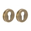 HANDLEZONE® 2 Pack Euro Cylinder Door Lock Key Escutcheon Covers