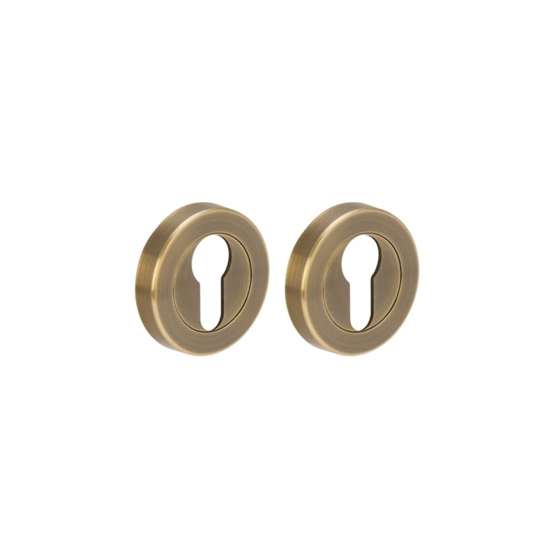 HANDLEZONE® 2 Pack Euro Cylinder Door Lock Key Escutcheon Covers
