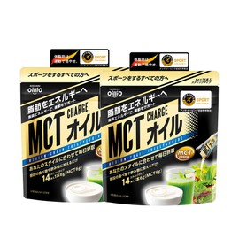 日清オイリオ MCT CHARGE (エムシーティー チャージ) オイル 【 通販限定商品 】 84g(6g×14本) 2個 セット リーフレット付き スティック エネルギー補給