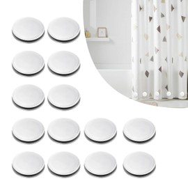 14 pcs Shower Curtain Weights, Keep Shower Curtain Liner in place, Easy use for curtains, sofa covers, tablecloth, refrigerator and whiteboard stickers. Suitable for Hotels, Offices, cafes, etc.