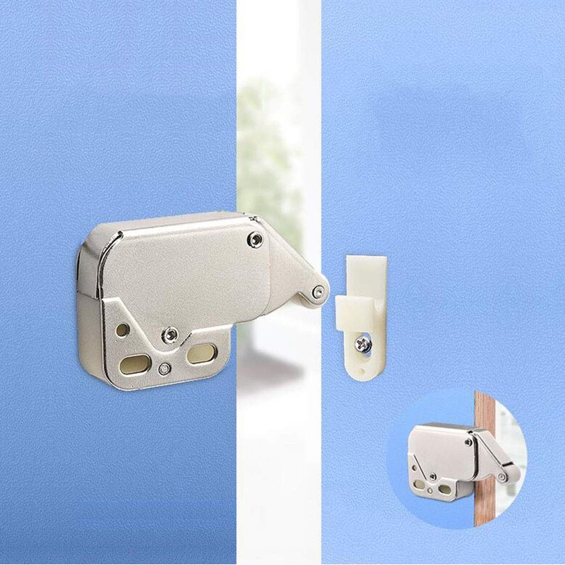 WANLIAN-（4 Pack ） Automatic Spring Snap System Push-in Touch Lock