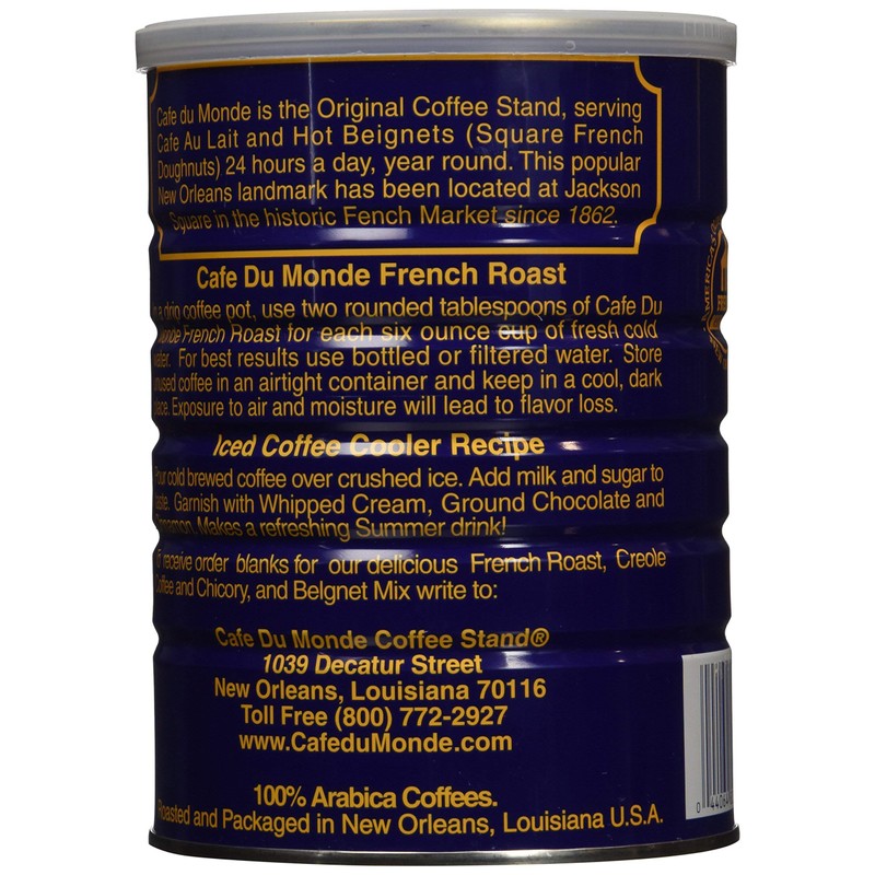 Cafe Du Monde French Roast Dark Coffee, 13 Ounce