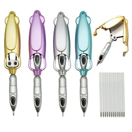 Lopenle Set of 4 Deformation Design Ballpoint Pen Purple Transformer Pen Robot Deformable Creative Writing Funny Cute Whimsical Frog Pen Toy Ink Black Present Student Present Gift Easy Writing Future