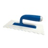 Hanroy Polygon Plastic Trowel with Comfortable Blue Grip Handle, Includes