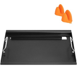 Full-Size Griddle Inserts for Weber Old Spirit 200 Series E/S 200 & 210 Side Control Panel, Flat Top Griddle for Weber Spirit 500 Genesis Silver A, Replace for 7521 7522 7523 65904 65905