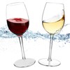 MICHLEY Floating Wine Glasses for Pool Unbreakable Tritan Plastic Red