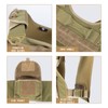 MGFLASHFORCE Tactical Vest for Men, Airsoft Molle Vest (Tan)