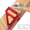 Speed Square, Aluminum Alloy Carpenter Square, Woodworking Tools with Precise