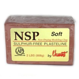 Chavant NSP Soft Brown Sculpting and Modeling Clay (1/4 Case) by_afasupplies22