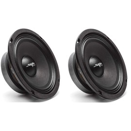 Skar Audio (2) FSX65-4 (2) FSX65-4 300-Watt 6.5-Inch 4 Ohm MID-Range Loudspeakers - 2 Speakers Black
