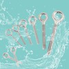 HVDHYY M5 304 Stainless Steel Eye Bolts Closed Coil Screw