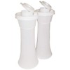 Tupperware Classic Sheer Tall Hourglass Salt and Pepper Shakers Set