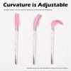 50 Pieces Eyelashes/Eyebrows Brushes, 10CM Lash Removal Cleaning Tools, Crystal