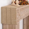 Dremisland Boho Table Runner Macrame Farmhouse 95 Inch Woven Burlap