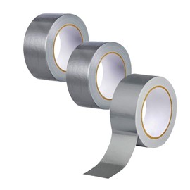 Amanbo Amanbo 3-Pack Duct Tape Heavy Duty Waterproof Silver Duct Tape, 66 Yards x 1.88 Inch Total Strong Adhesive Duct Tape No Residue Bulk for Home Use, DIY, Projects, Outdoor Repairs Tear by Hand