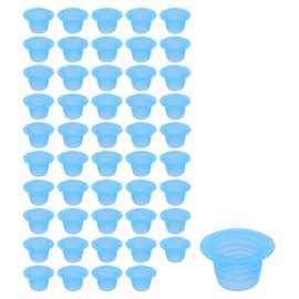 Geesatis 50Pcs Faucet Leak-Proof Sealing Gasket,Universal Silicone Gasket Sealing Ring,Water Pipe Silicone Rubber Hose Gasket Washers(Blue)