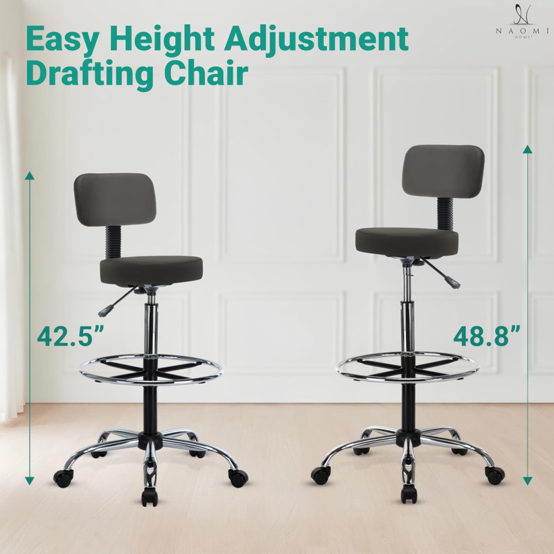 Upgrade Your Workspace with Venus Adjustable Drafting Stool - Premium