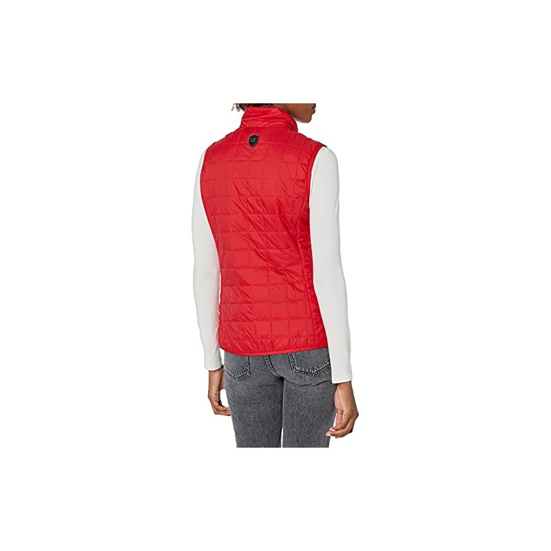 Cutter & Buck womens Rainier Vest Rain Jacket, Red, Small
