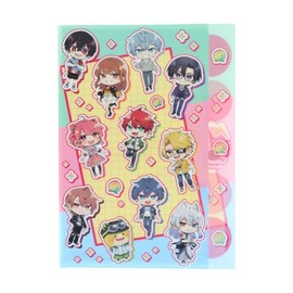 Sun-Star Stationery S2176416 Colorful Peach Goods, Clear File, A4 Size, 5 Pockets, Icon