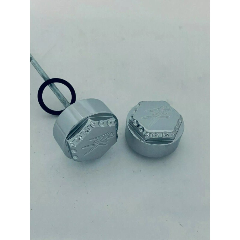 ALL THINGS CHROME HAYABUSA CHROME DIAMOND CUT KANJI ENGRAVED FRONT