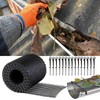 18cmx800cm Plastic Gutter Guard,Heavy Duty Gutter Guards Mesh Leaf Guards
