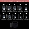 600 PCS Children False Nails, 10 Sizes Clear False Nails