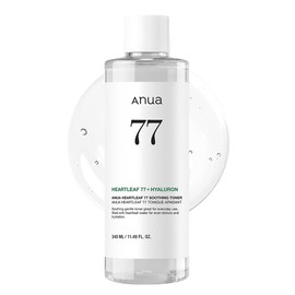 ANUA Dokudami 77 Soothing Toner, 11.8 fl oz (340 ml), Lotion, Large Capacity, Moisturizing, Moist Lotion, Fluctuating Skin, Oily Skin, Mixed Skin, Heartleaf Toner Wiping Pad, Skin Care