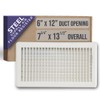 Fits 6x12 and 12x6 Duct Opening | Floor Register with