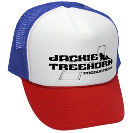 The Goozler Jackie Treehorn Productions - Retro Style Trucker Hat, RWB, OSFA
