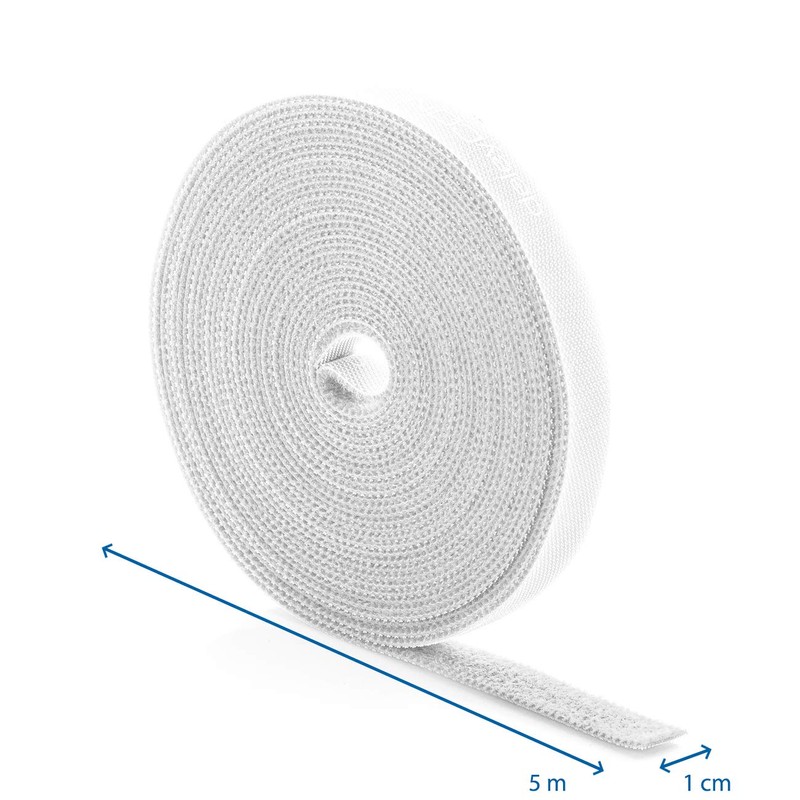 deleyCON 5 m Velcro Cable Ties Velcro Tape Roll 10