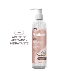 Skintimate 2-en-1 Aceite para Afeitar y Hidratante, Coco Bliss, 7.3 oz | Aceite para Afeitar, Crema Después del Afeitado para Área Bikini para Mujeres