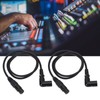 2PCS Microphone Extension Cables 3 Pin XLR Male to Female