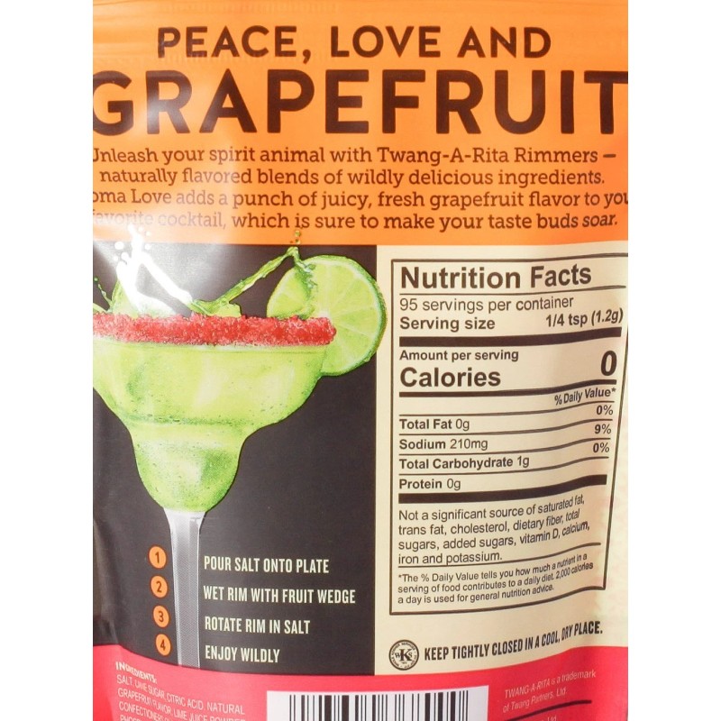 Twang A Rita Pink Culinary Salt Rimmer Pack of 2