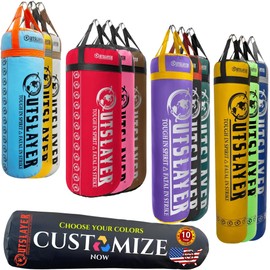 Outslayer Custom Punching Bag - Choose Color and Size (80 lbs, Unfilled)